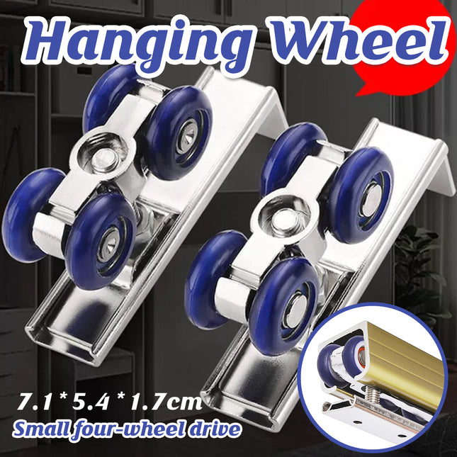 4 Small Swivel Caster Wheels Set For Cart Furniture Cabinet Trolley Tool Use