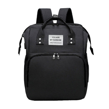 Foldable Travel Backpack with Built In Portable Rest Mat and Storage Compartments