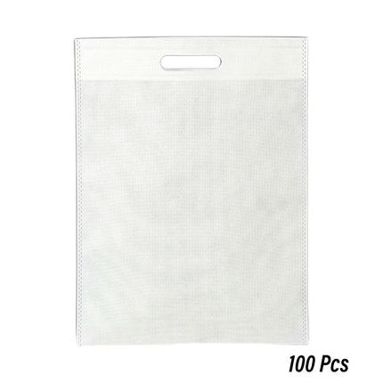 Portable Non Woven Flat Pocket Bags 100pcs Lightweight Shopping Storage Bags