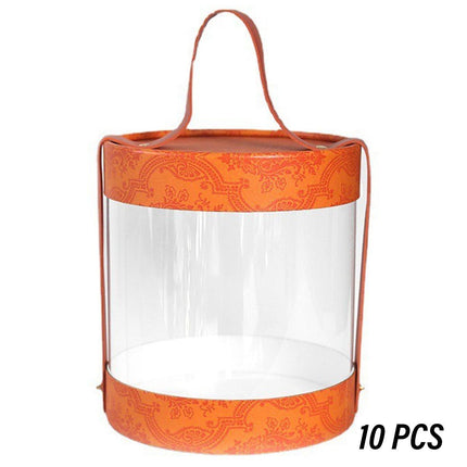 Portable Transparent Hug Bucket Dessert Cookie Boxes 10pcs Gift Candy Storage