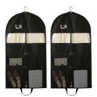 2pcs Hanging Closet Garment Dust Cover Storage Bag Clothes Protector Organizer