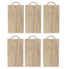 6pcs Red Wine Wooden Gift Box Packaging Storage Box for Wine Bottle Gifts
