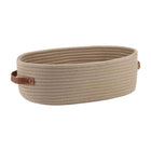 Oval Storage Basket with Handles Shelf Organiser Bin Laundry Toy Container
