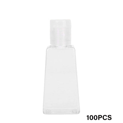 Trapezoidal Plastic Bottles 100PCS 30ML 60ML Clear Refillable Travel Cosmetic Jar