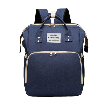 Foldable Travel Backpack with Built In Portable Rest Mat and Storage Compartments