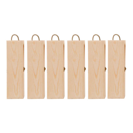 6pcs Red Wine Wooden Gift Box Packaging Storage Box for Wine Bottle Gifts