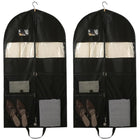 2pcs Hanging Closet Garment Dust Cover Storage Bag Clothes Protector Organizer