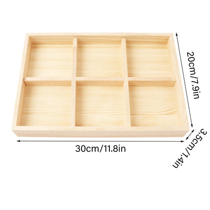 Wooden Jewelry Display Trays 5pcs Bracelet Storage Organizer for Rings Earrings