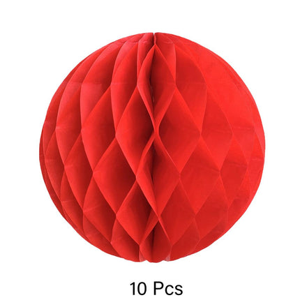 Paper Honeycomb Lanterns 10pcs Hanging Party Decorations Holiday Event Supplies