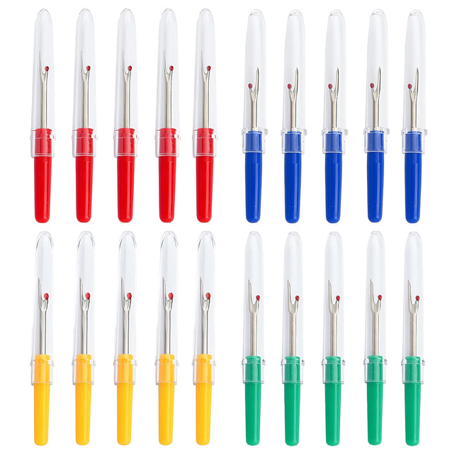 20 PCS Seam Ripper With Safety Lid Sewing Stitch Cutter Embroidery Craft Durable