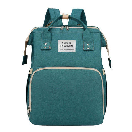 Foldable Travel Backpack with Built In Portable Rest Mat and Storage Compartments