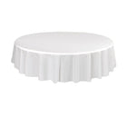 10pcs Round Tablecloth Solid Color Waterproof PEVA Table Cover 213cm Diameter