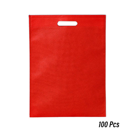 Portable Non Woven Flat Pocket Bags 100pcs Lightweight Shopping Storage Bags