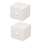 Storage Box 2PCS Desktop Square Stackable Drawers Organizer for Office Home