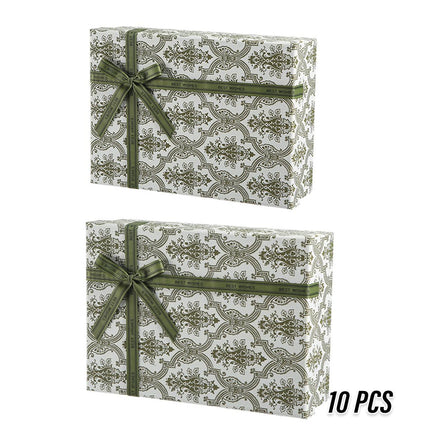 Green Gift Boxes 10pcs Birthday Favour Packaging Boxes Party Wedding Gift Wrap