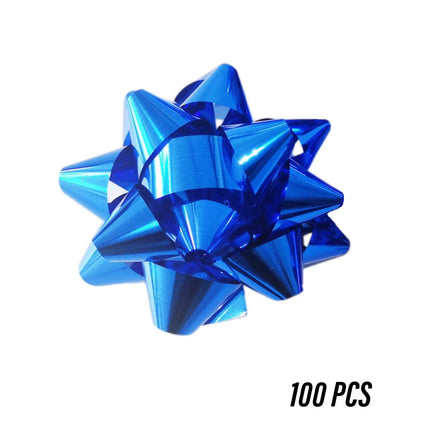 Star Flower Ribbon Bows 100pcs Decorative Gift Wrapping Ribbon Flowers DIY Craft