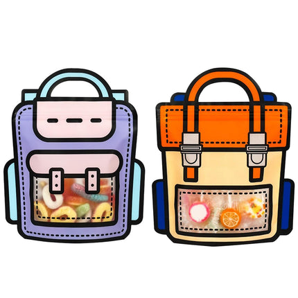 50pcs Portable Gift Bags Toy Snack Packing Bags Small Clear Storage Pouch