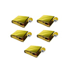 5Pcs - Gold Silver (two sides) -130×210cm