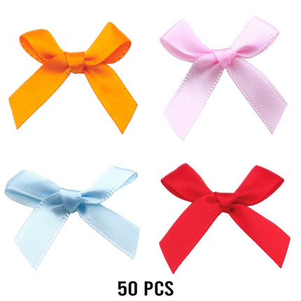 50pcs Ribbon Bows Costume Accessories Decorative Craft Supplies Gift Wrapping