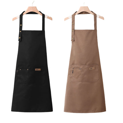 Adjustable Work Apron Neck Strap Waist Tie Kitchen Cooking Bib Apron Men Women