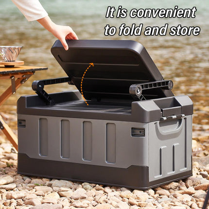 Folding Storage Box Large Capacity Organizer Collapsible Container for Home Use