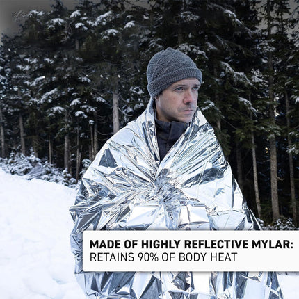 5PCS Outdoor Portable Emergency Thermal Blanket Waterproof Keep Warm Reflection