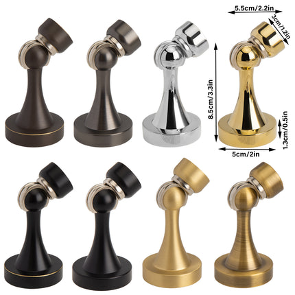 8 Colours Wall Mounted Door Stopper with Suction Catch Anti-Collision Design