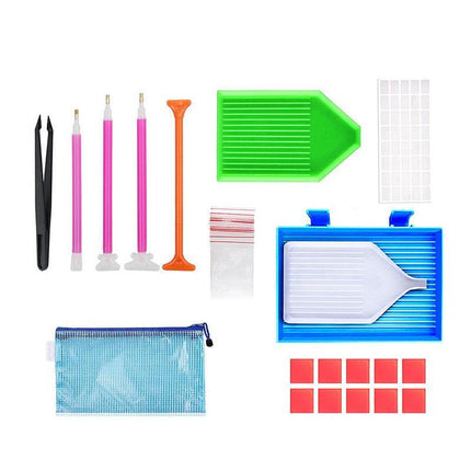 70 Piece Diamond Painting Tools Box 5D Diamond Accessories Diy Art Craft Pen Set - Aimall