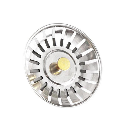 2Pcs Sink Strainer Stainless Steel Kitchen Waste Plug Filter Drain Stopper Au - Aimall