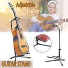 Electric Acoustic Bass Tripod Guitar Padded Stand Floor Rack Holder