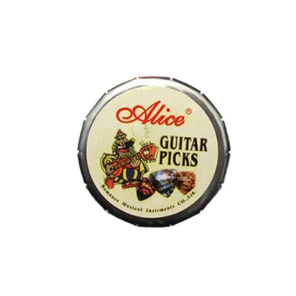 NEW 12PCS Celluloid Acoustic Alice Guitar Picks Pick Set Bulk + Case Box Tin AU - Aimall