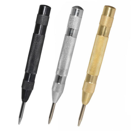 125MM Heavy Duty Automatic Centre Punch Brass Bodied Spring Loaded Auto Punch AU - Aimall