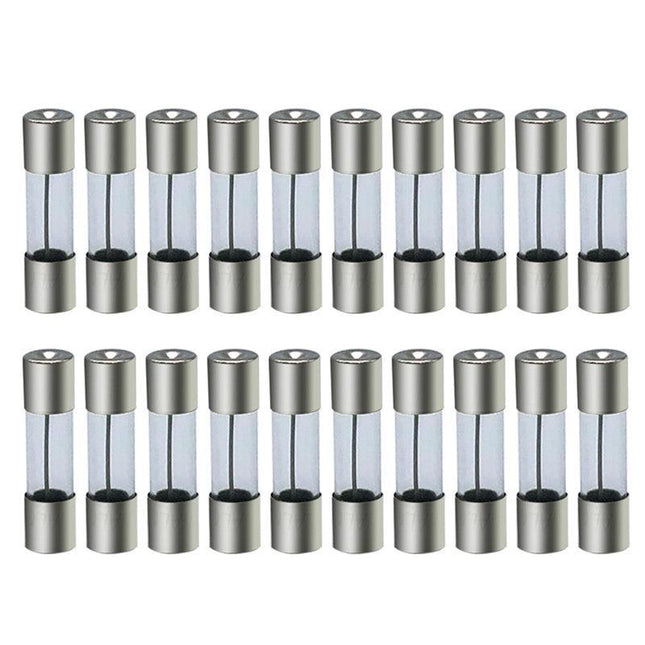 20Pcs M205 Glass Fuse 5Mm X 20Mm Slow Blow 250V / Select From 0.5A To 10A Amp - Aimall