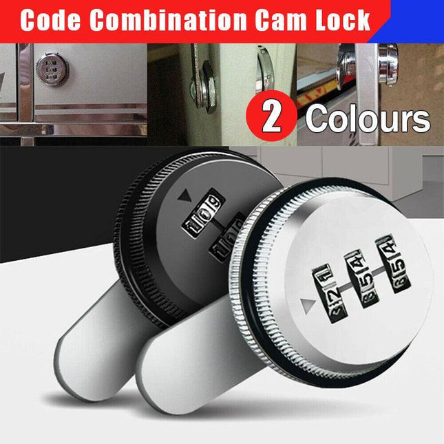 3 Digital Code Combination Cam Lock Furniture Post Mail Box Cabinet Locker Safe - Aimall