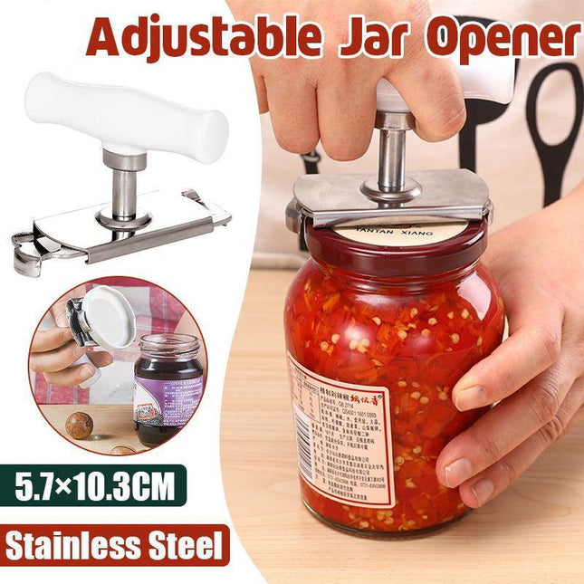 Stainless Steel Adjustable Twist Jar Opener Spiral Can Seal Lid Cap Remover Aus - Aimall