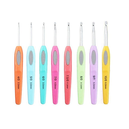 8X Rsi Sewing Tool Crochet Hooks Kit Yarn Knitting Needles Ergonomic Grip Set Au - Aimall