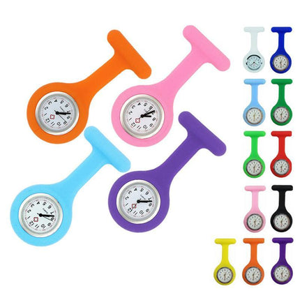 1×Silicone Nurse Brooch Tunic Fob Watch Nursing Nurses Pendant Pocket Watch Au - Aimall