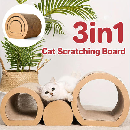3pcs Cat Scratching Tunnel Wearable Claw Sharpening Toys for Cats Pet Play
