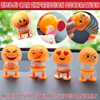 Emoji Car Expression Decoration Shaking Head Auto Cartoon Ornament Spring Swing