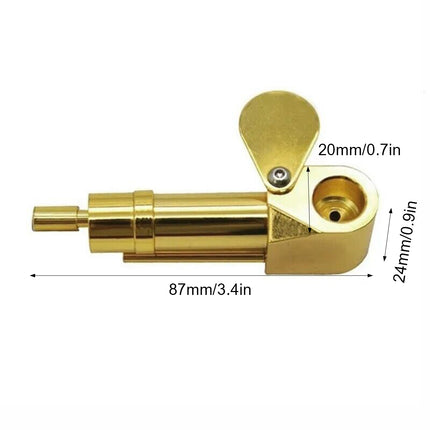 Brass Tobacco Smoking Pipe Brass Chamber Bowl Hand Proto Pipes Hot