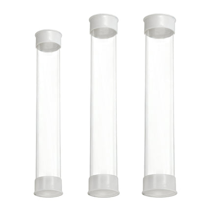 20PCS Transparent Plastic Packaging Tubes Durable for Oil Painting Artwork Use