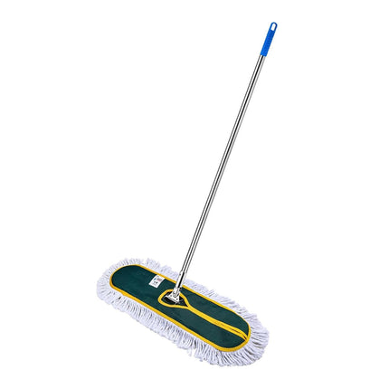 Extended Flat Mop 90cm Head Stainless Steel 126cm Handle 180 Rotating for Floor