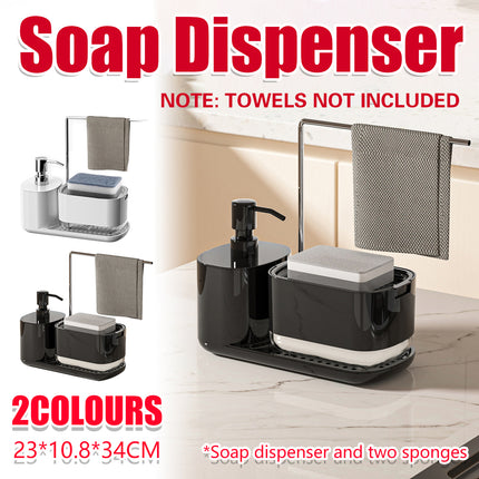 Hand Soap Liquid Press Dispenser Leak Proof For Kitchen Bathroom Easy Refill