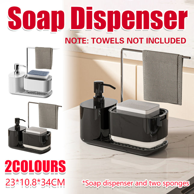 Hand Soap Liquid Press Dispenser Leak Proof For Kitchen Bathroom Easy Refill