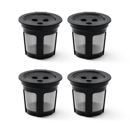 4PCS 3 Hole K-Cup Coffee Capsule Coffee Maker Reusable Filter For Keurig Brewers
