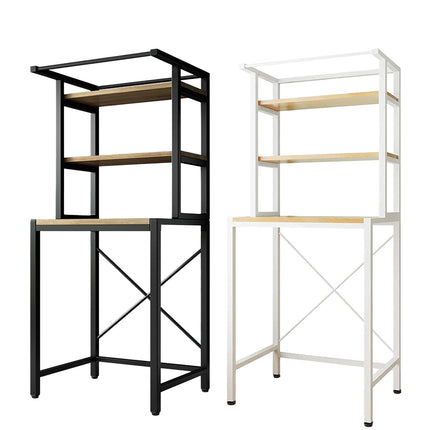 Over Washing Machine 3 Tier Storage Rack White or Black
