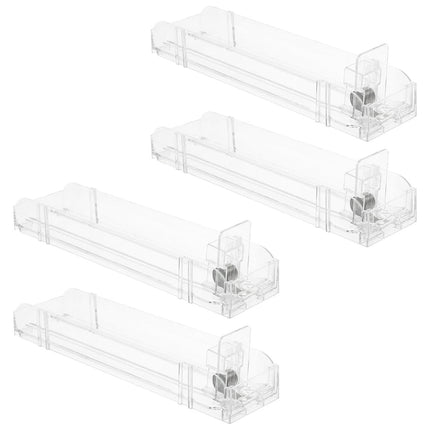 4pcs Supermarket Cigarette Pusher Acrylic Display Stand with Buckle Connector