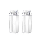 500ml/750ml Large Capacity Portable Clear Plastic Milk Cup Leak Proof with Lid