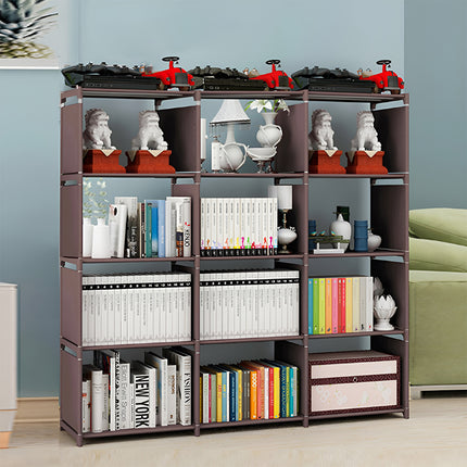 Minimalist Bookshelf Storage Cabinet for Living Room Bedroom Office Space Saving