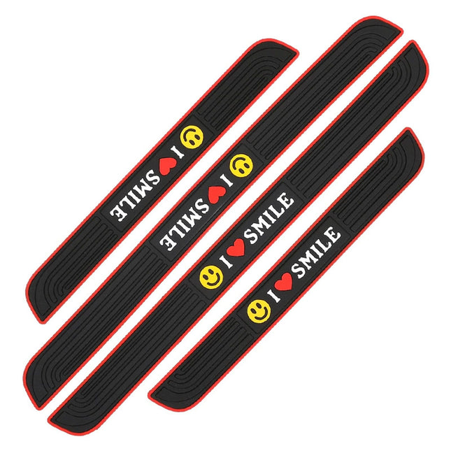 4PCS Car Threshold Bar Sticker Pedal Strip Anti Collision Door Sill Protector